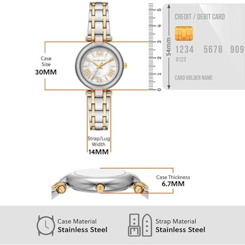 Michael Kors
Women's Laney Three-Hand Two-Tone Stainless-Steel Watch, 30mm - Picture 5 of 8